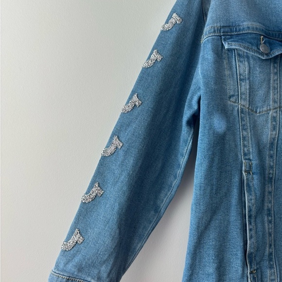 NWT True Religions‎ women's jean jacket size L - Picture 2 of 11